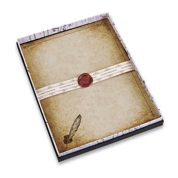 Parchment Stationery Vintage Design Boxed Gift Set -20/10 with Personalization option