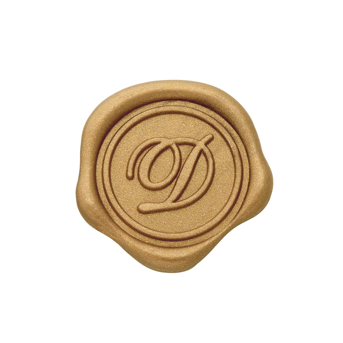 Gold Foil Roses Single Initial Note Cards with Wax Seals - 8 Personalized Blank Stationery Set