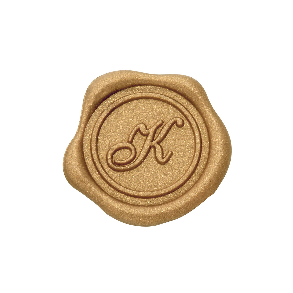Gold Foil Brocade Single Initial Note Cards with Wax Seals - 8 Personalized Blank Stationery Set