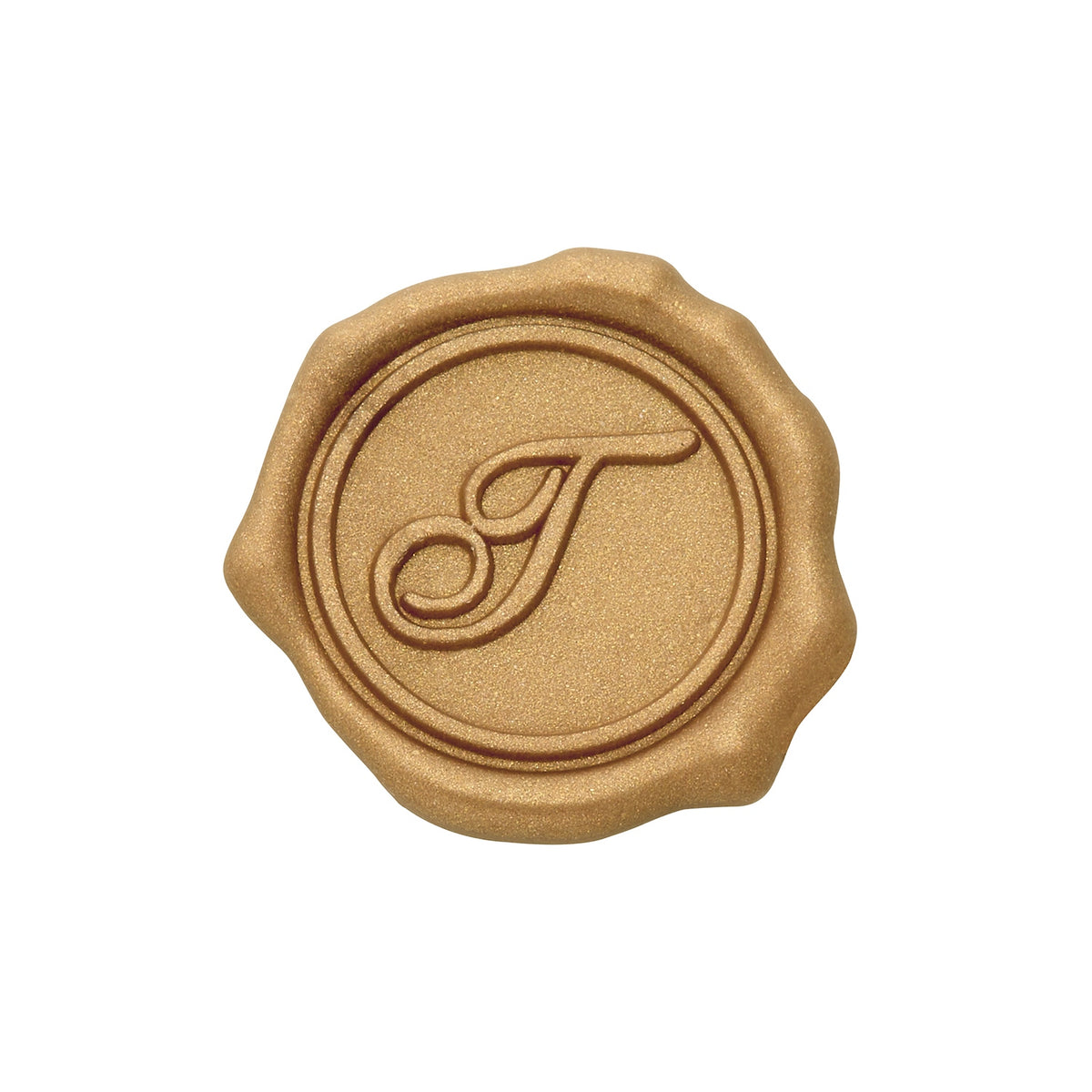 Gold Foil Brocade Single Initial Note Cards with Wax Seals - 8 Personalized Blank Stationery Set