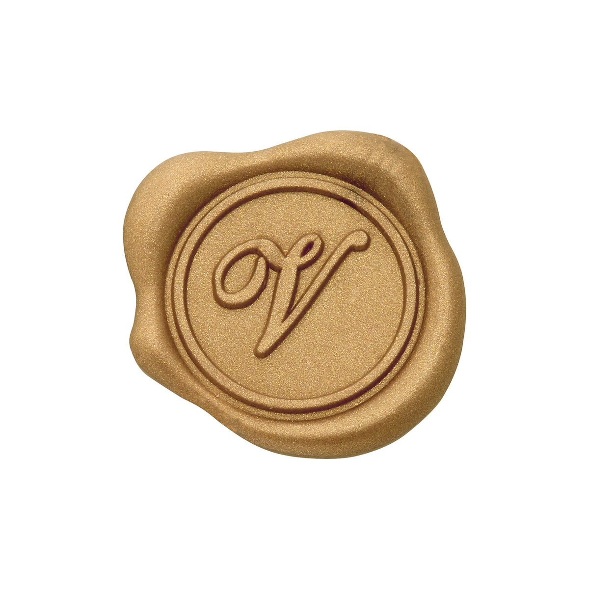 Gold Foil Brocade Single Initial Note Cards with Wax Seals - 8 Personalized Blank Stationery Set