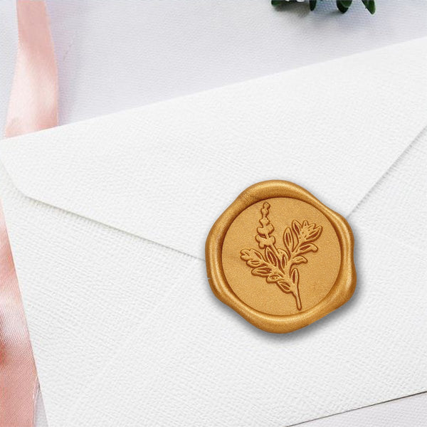Botanical Wedding Adhesive Wax Seal Quick - Ship Stickers 25PK - 7 Colors - Nostalgic Impressions
