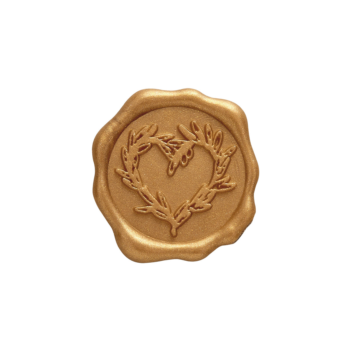 Branch Heart Wedding Adhesive Wax Seal Quick - Ship Stickers 25PK - 7 Colors - Nostalgic Impressions