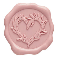 Branch Heart Hand Pressed Wedding Motif Adhesive Wax Seals #5155 - Nostalgic Impressions