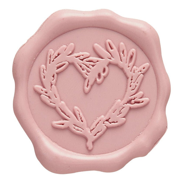 Branch Heart Hand Pressed Wedding Motif Adhesive Wax Seals #5155 - Nostalgic Impressions