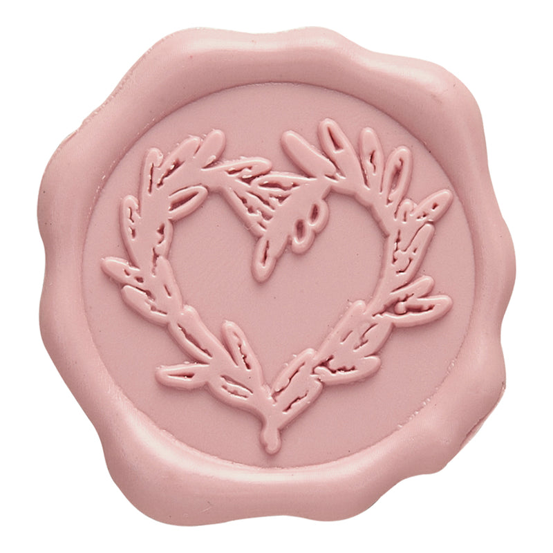 Branch Heart Wedding Motif Adhesive Wax Seals #5155 - Nostalgic Impressions