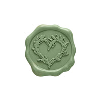 Branch Heart Wedding Adhesive Wax Seal Quick - Ship Stickers 25PK - 7 Colors - Nostalgic Impressions