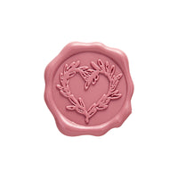 Branch Heart Wedding Adhesive Wax Seal Quick - Ship Stickers 25PK - 7 Colors - Nostalgic Impressions