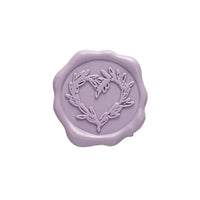 Branch Heart Wedding Adhesive Wax Seal Quick - Ship Stickers 25PK - 7 Colors - Nostalgic Impressions
