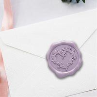Branch Heart Adhesive Wax Seal Stickers for Envelopes and Invitations (25-Pack)-2 colors