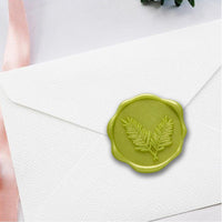 Fern Adhesive Wax Seal Quick - Ship Stickers 25PK - Nostalgic Impressions