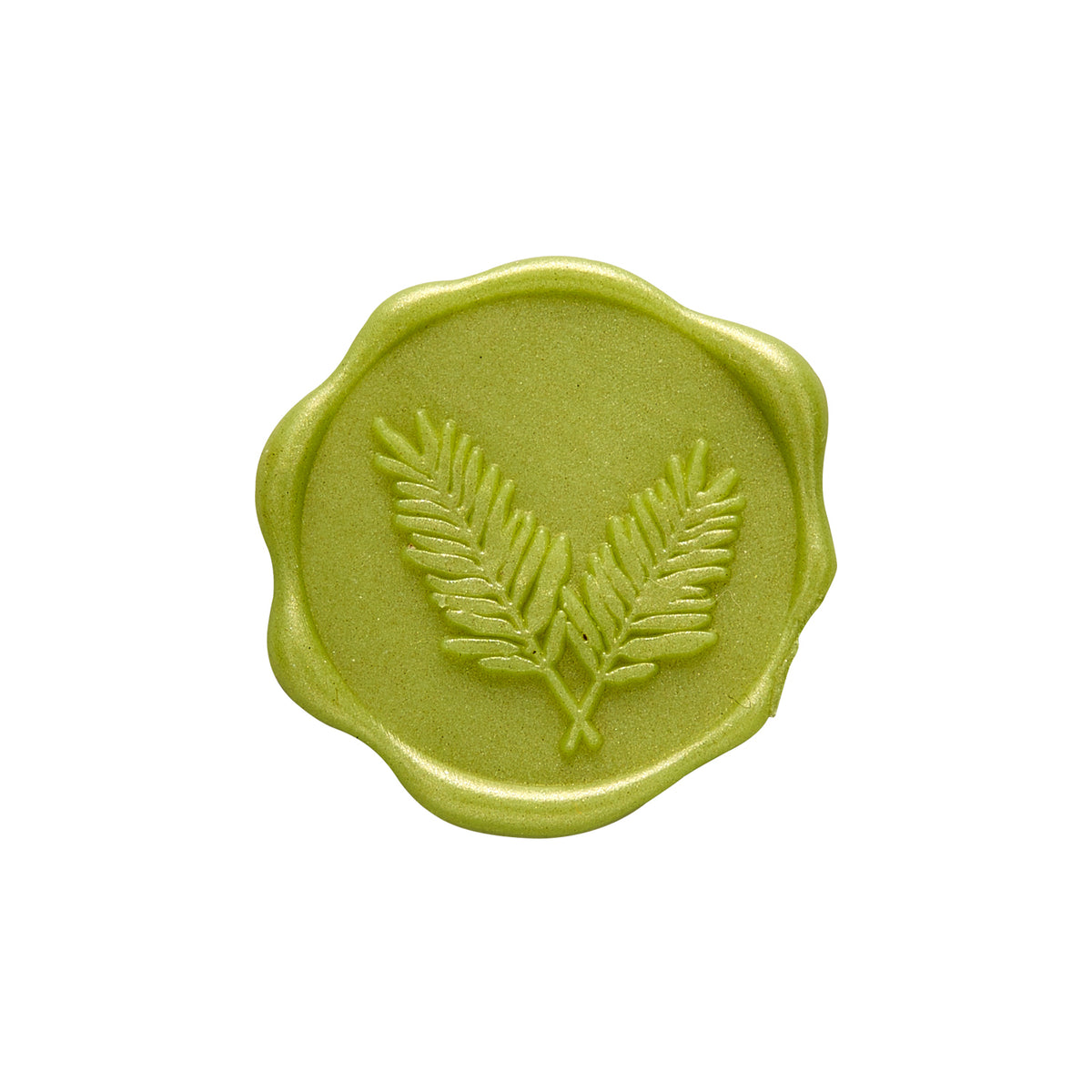 Fern Adhesive Wax Seal Quick - Ship Stickers 25PK - Nostalgic Impressions