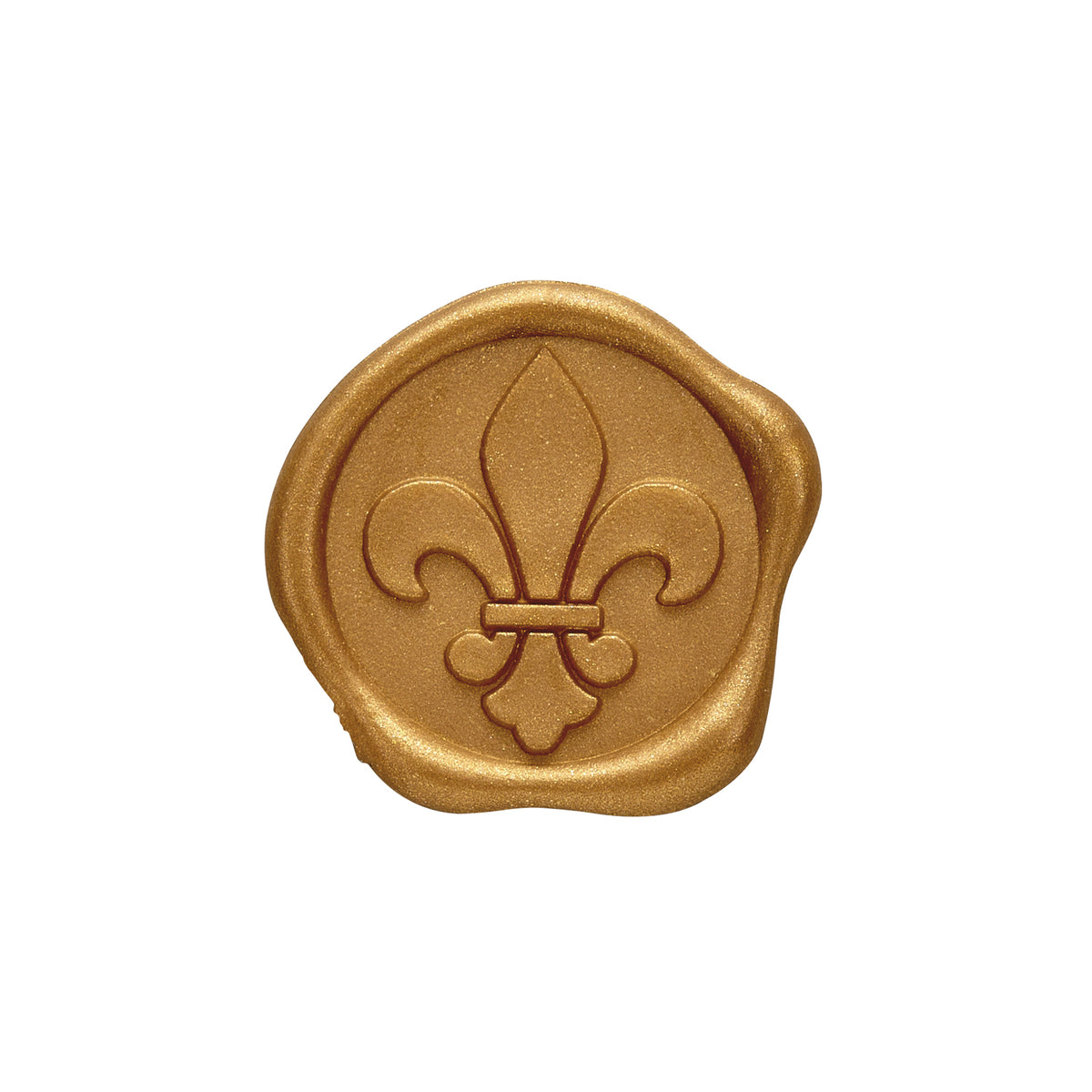 Fleur de Lis Adhesive Wax Seal Quick - Ship Stickers 25PK - 6 Colors - Nostalgic Impressions