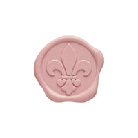 Fleur de Lis Adhesive Wax Seal Quick - Ship Stickers 25PK - 6 Colors - Nostalgic Impressions