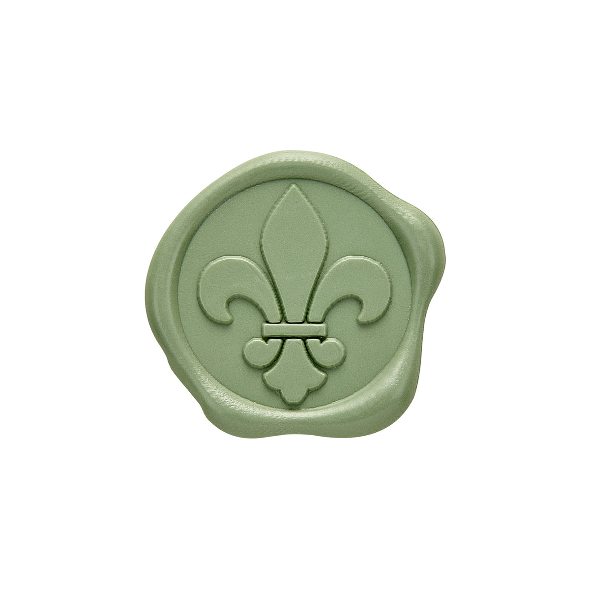 Fleur de Lis Adhesive Wax Seal Quick - Ship Stickers 25PK - 6 Colors - Nostalgic Impressions