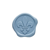 Fleur de Lis Adhesive Wax Seal Quick - Ship Stickers 25PK - 6 Colors - Nostalgic Impressions