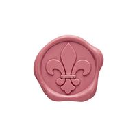 Fleur de Lis Adhesive Wax Seal Quick - Ship Stickers 25PK - 6 Colors - Nostalgic Impressions