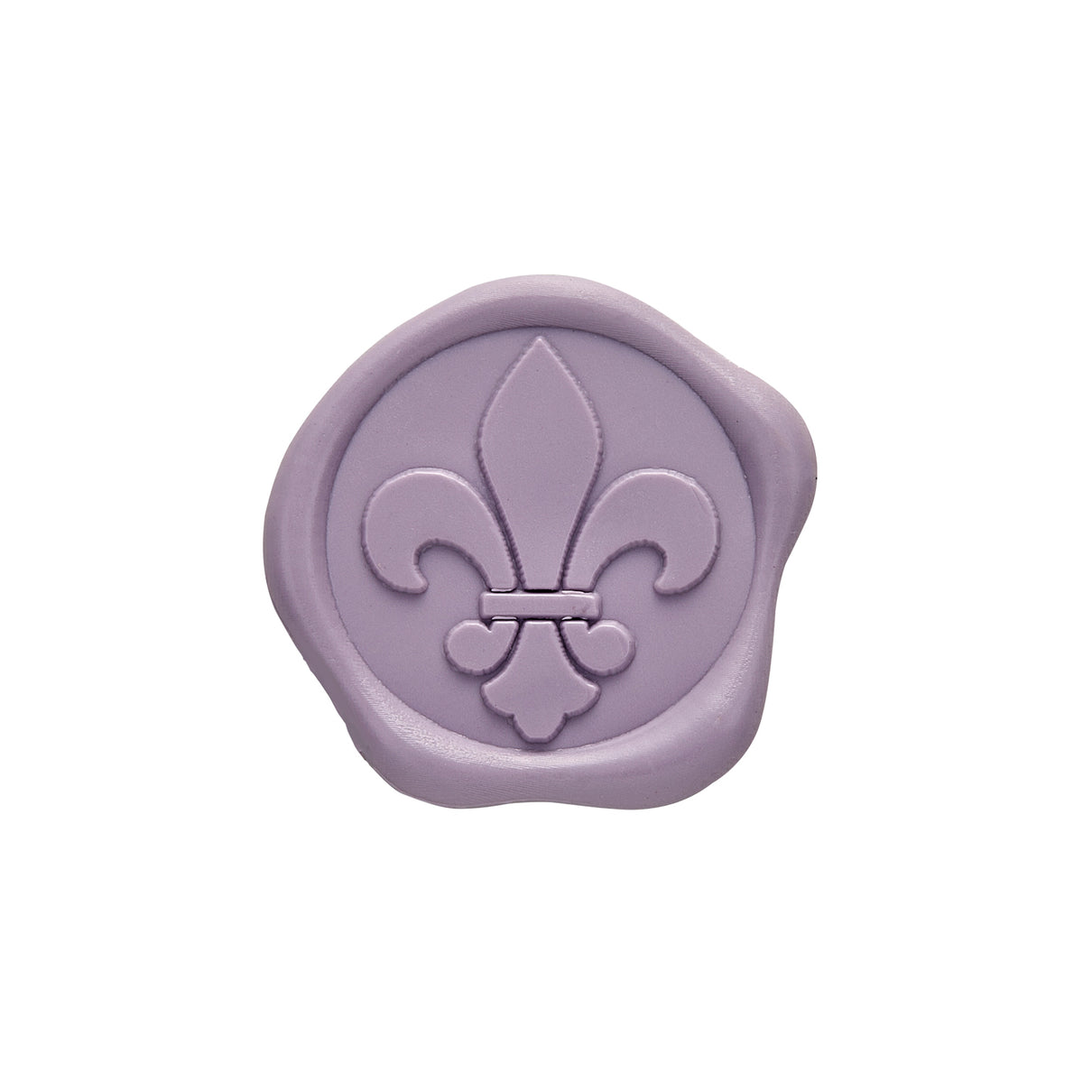 Fleur de Lis Adhesive Wax Seal Quick - Ship Stickers 25PK - 6 Colors - Nostalgic Impressions