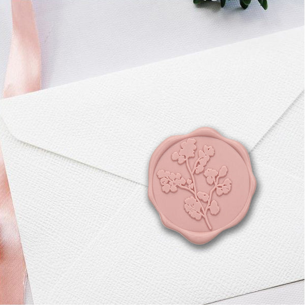 Maidenhair Wedding Adhesive Wax Seal Quick - Ship Stickers 25PK - 6 Colors - Nostalgic Impressions
