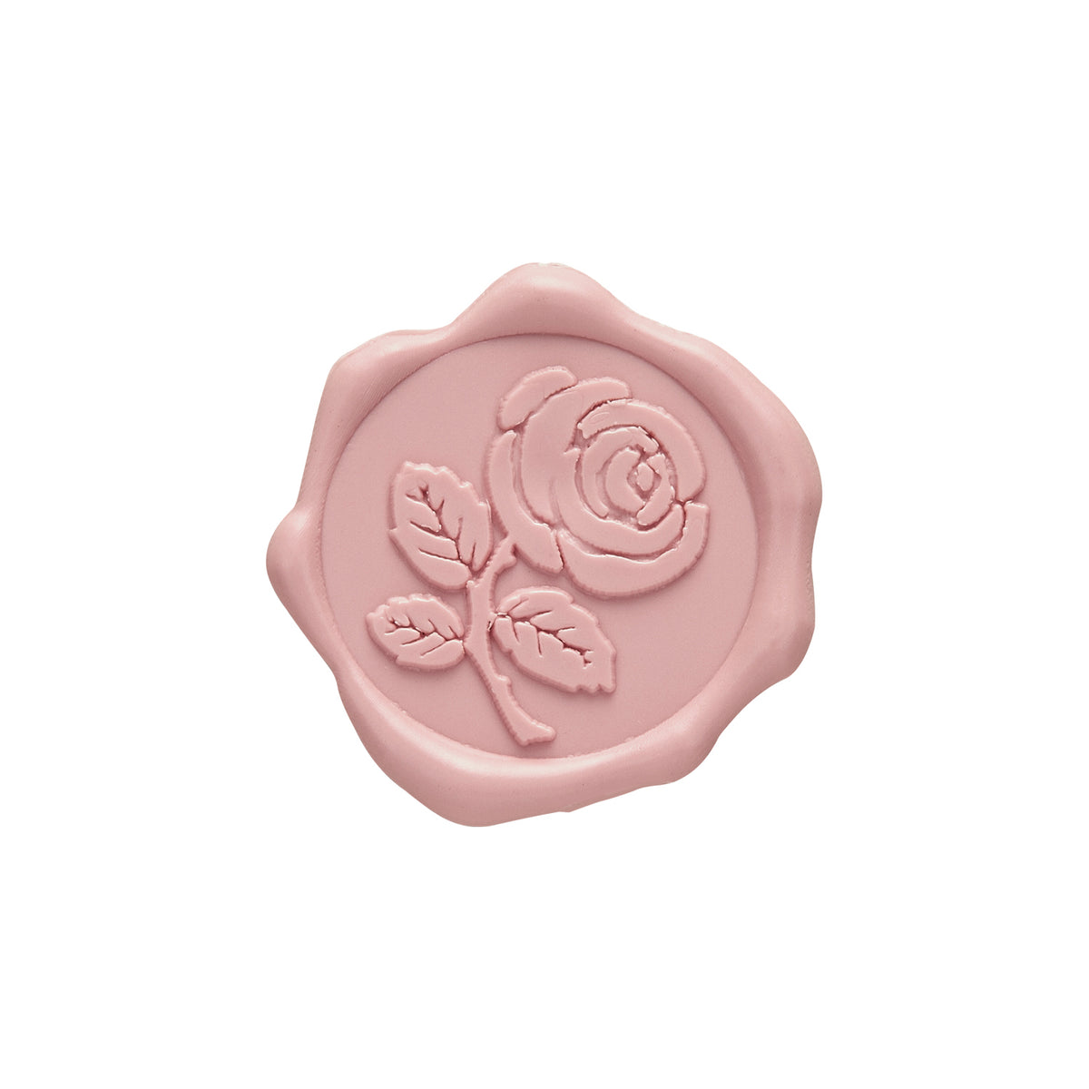 Rose with Stem Adhesive Wax Seal Quick - Ship Stickers 25PK - 7 Colors - Nostalgic Impressions
