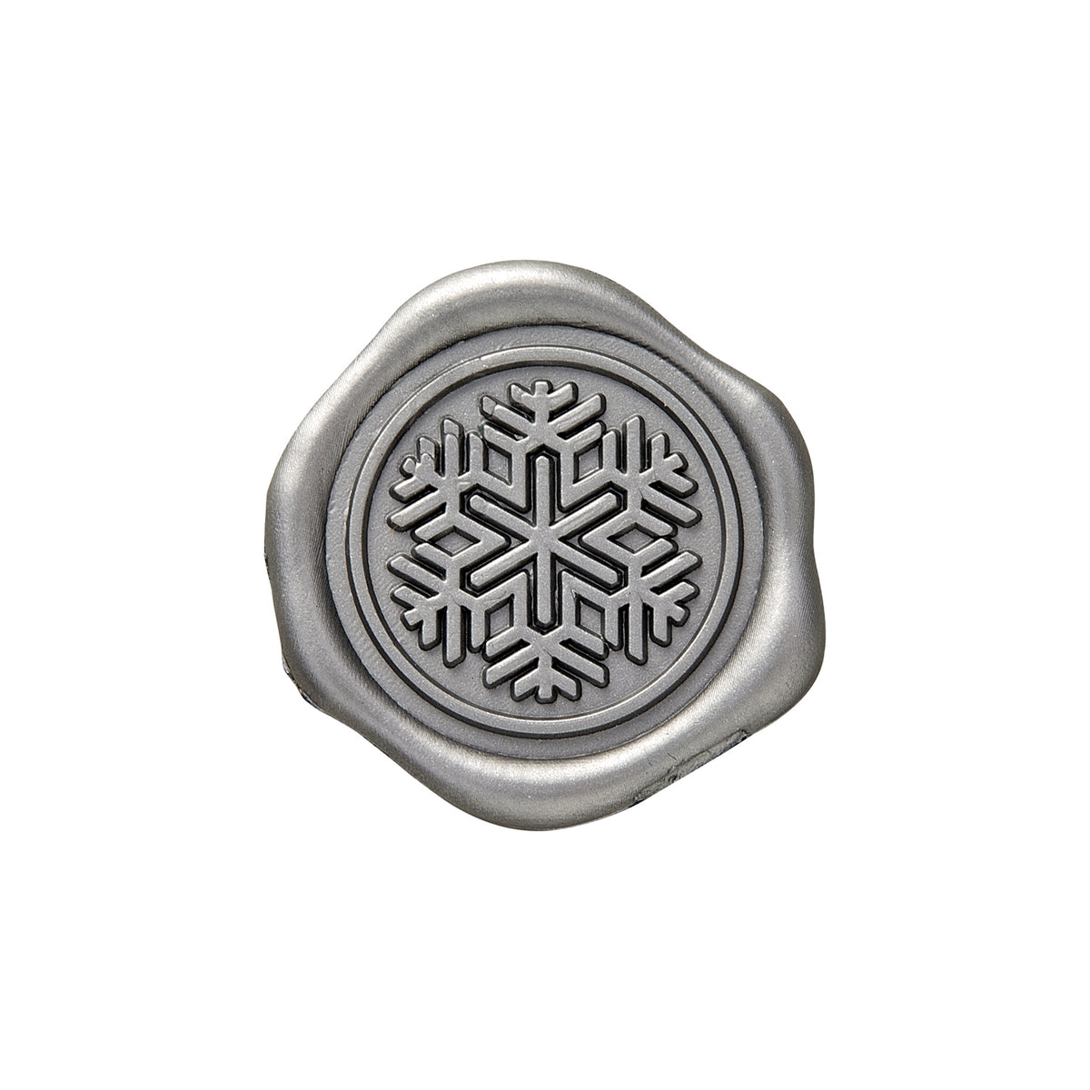 Snowflake Adhesive Wax Seal 25PK Quick-Ship Stickers