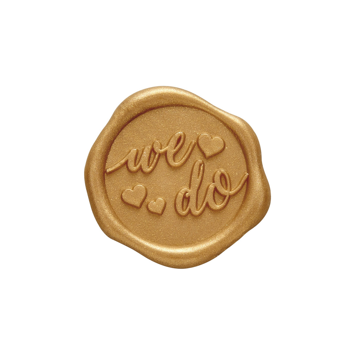 We Do Wedding Adhesive Wax Seal Quick - Ship Stickers 25PK - 2 Colors - Nostalgic Impressions