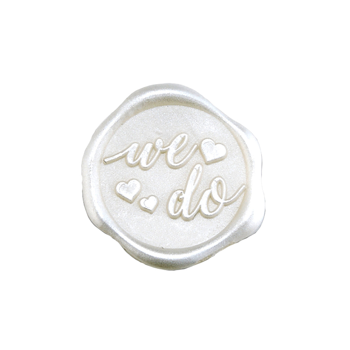 We Do Wedding Adhesive Wax Seal Quick - Ship Stickers 25PK - 2 Colors - Nostalgic Impressions