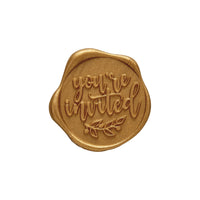 You're Invited Adhesive Wax Seal Quick - Ship Stickers 25PK - 6 Colors - Nostalgic Impressions