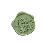 You're Invited Adhesive Wax Seal Quick - Ship Stickers 25PK - 6 Colors - Nostalgic Impressions
