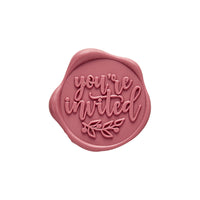 You're Invited Adhesive Wax Seal Quick - Ship Stickers 25PK - 6 Colors - Nostalgic Impressions