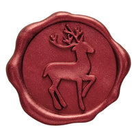 Assorted Christmas Adhesive Wax Seal Stickers for Christmas Cards and Holiday Mail (25-Pack)