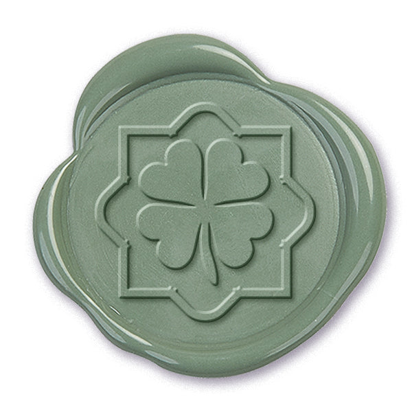 Four Leaf Clover Wax Seal Stamp #R599 - USA Handcrafted