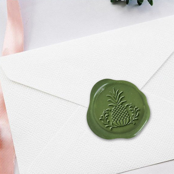 Pineapple Hand Pressed Adhesive Wax Seals #R677 - Nostalgic Impressions