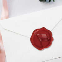 American Flag Hand Pressed Adhesive Wax Seals #R823 - Nostalgic Impressions