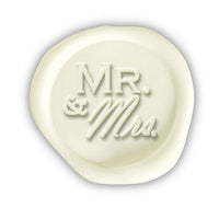 Mr. and Mrs. Hand Pressed Adhesive Wax Seals #R890PNS - Nostalgic Impressions