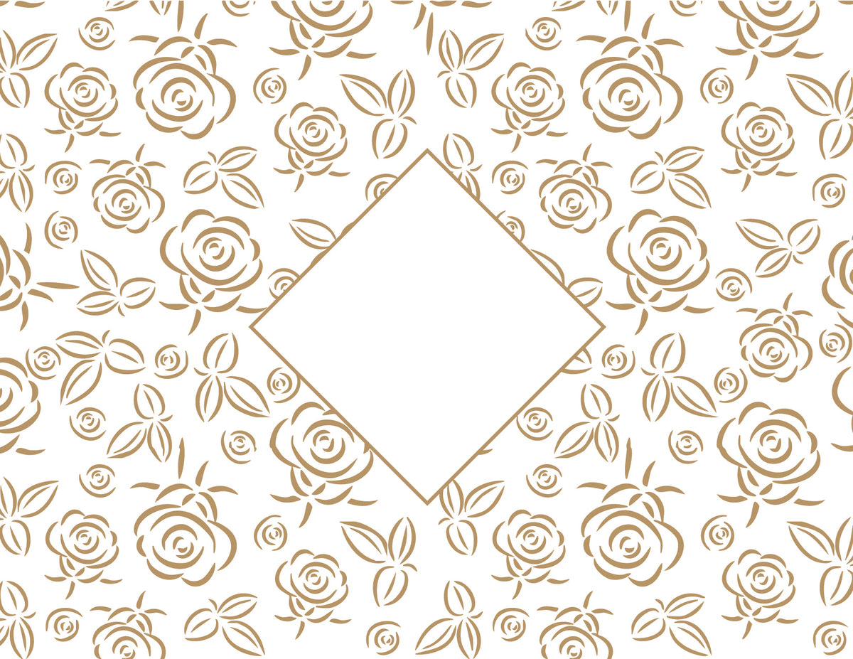 Personalized Intertwined Victorian Monogram Foil Note Cards with Envelopes (Set of 8)