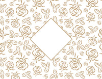 Personalized Intertwined Victorian Monogram Foil Note Cards with Envelopes (Set of 8)