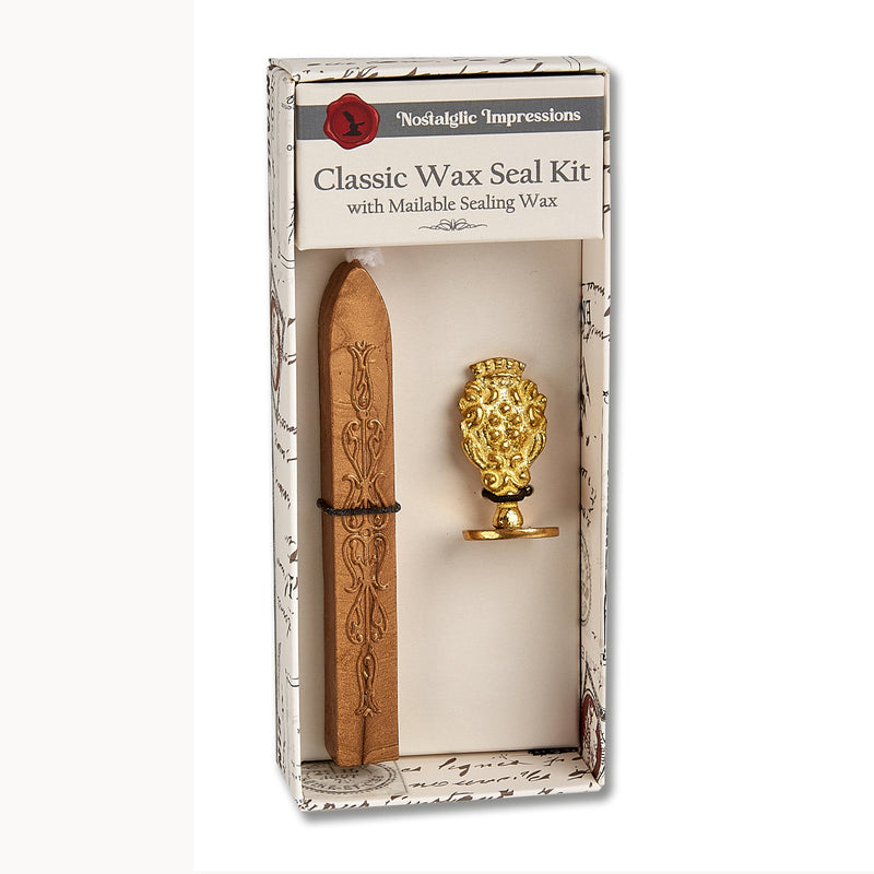 Infinity Heart Wax Seal Stamp – Vintage-Style Round Florentine Brass Stamp with Attached Handle