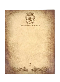Parchment Stationery Vintage Design Boxed Gift Set -20/10 with Personalization option