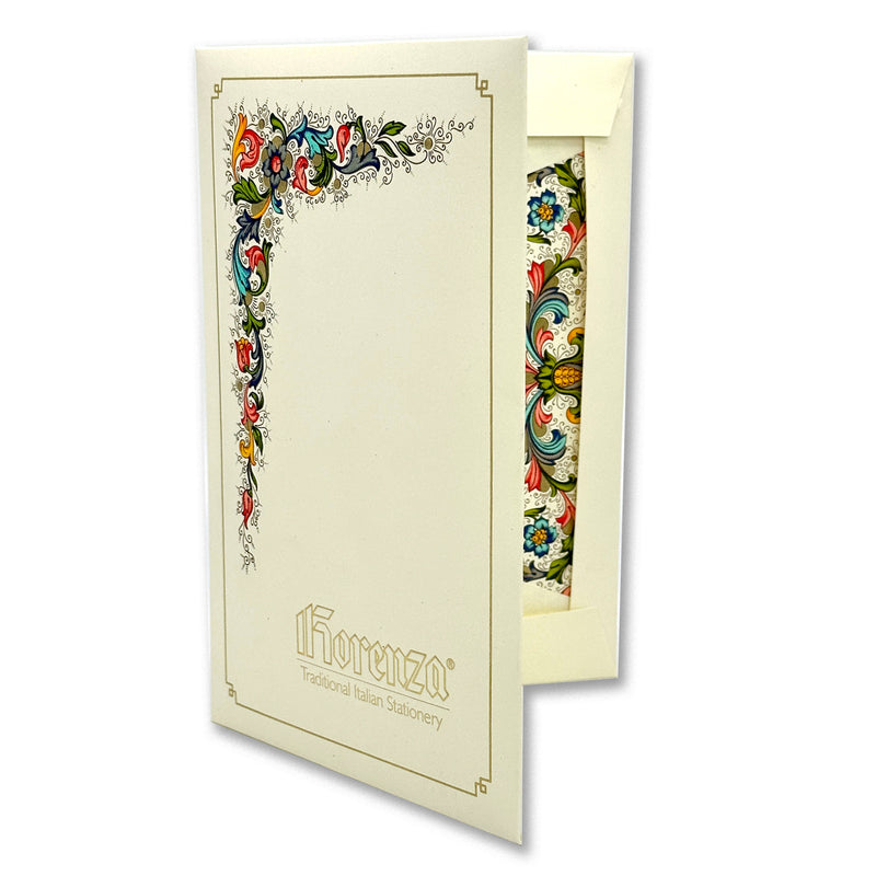 Fiorenza Card Wallet Pack Made In Italy by Rossi - 10 Cards & 10 lined envelopes - Nostalgic Impressions