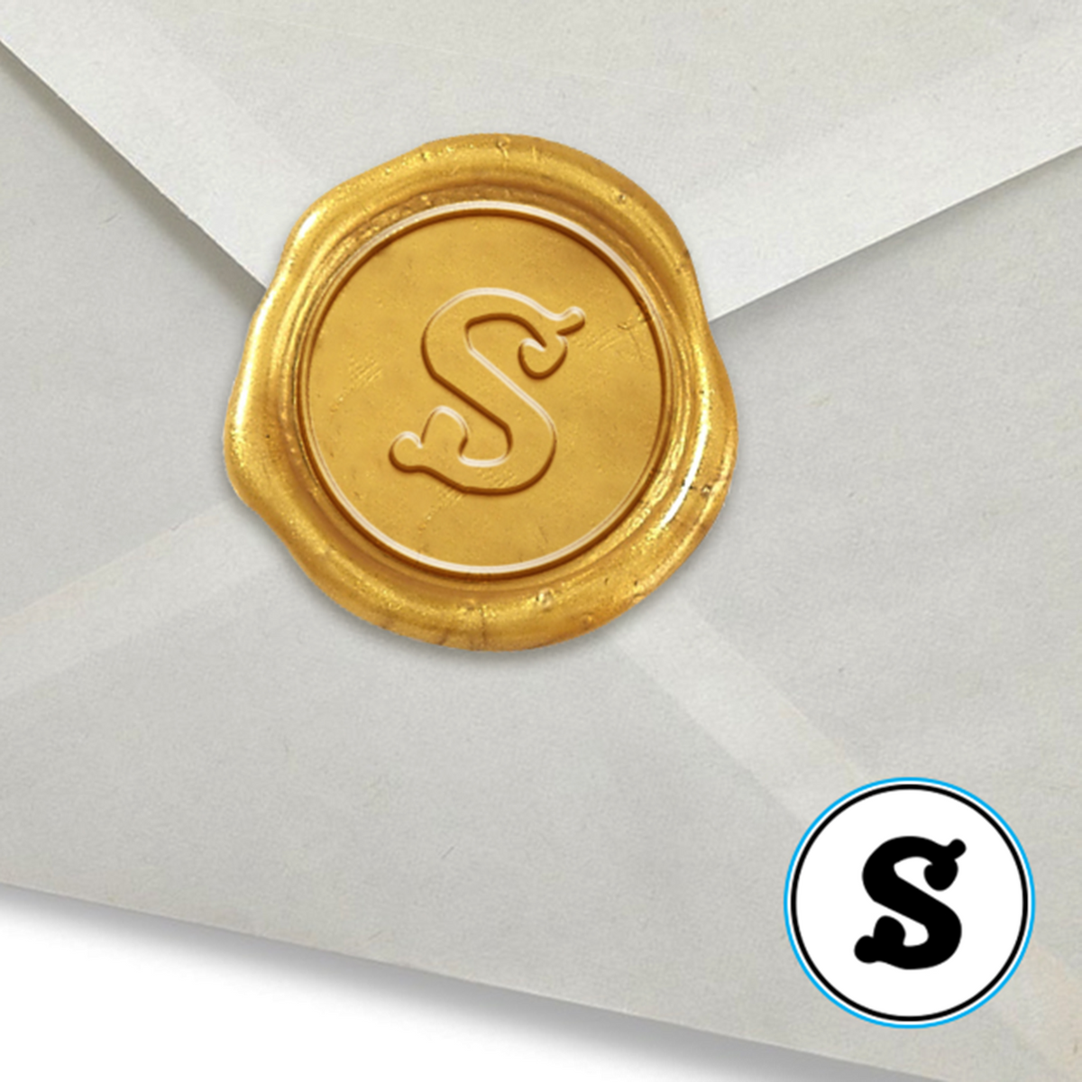 Brass Cerif Initial Wax Seal Stamp