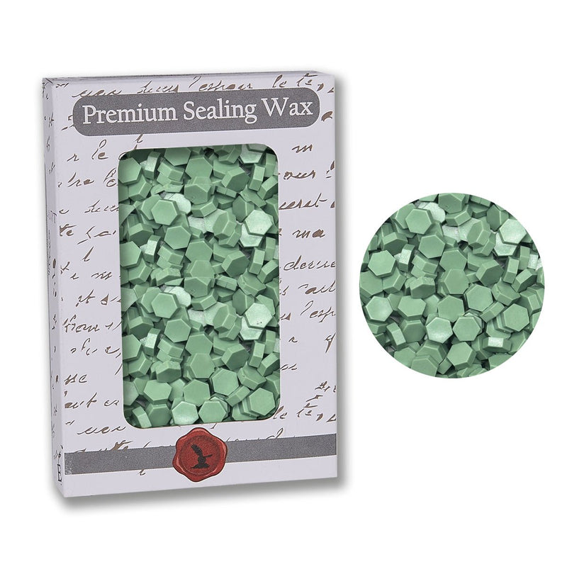 Sage Green Premium Sealing Wax Beads 2 oz. PK - Nostalgic Impressions