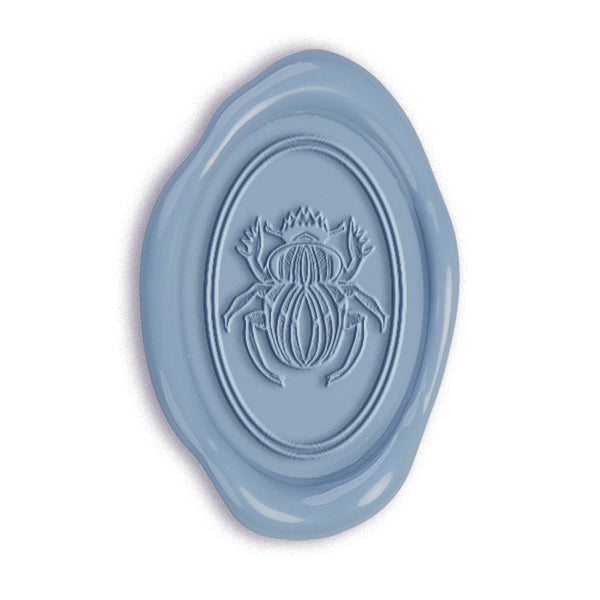 Scarab Oval 1 1/8" Wax Seal Stamp #3708-USA Handcrafted
