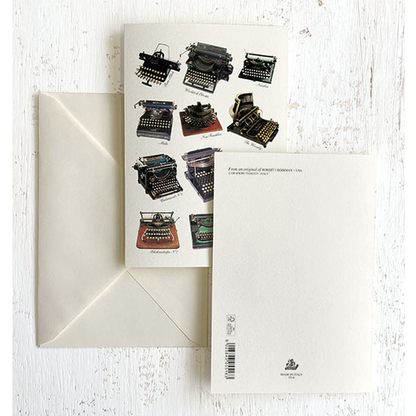 Typewriters Italian Note Cards Boxed Sets 4x6" - By Tassotti Italy 8/8 - Nostalgic Impressions