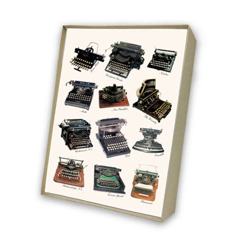Typewriters Italian Note Cards Boxed Sets 4x6" - By Tassotti Italy 8/8 - Nostalgic Impressions
