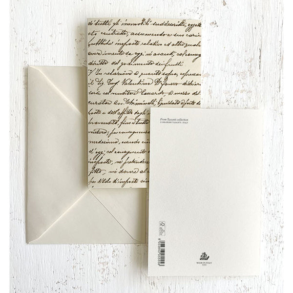 Scrittura Italian Note Cards Boxed Sets 4x6" - By Tassotti Italy 8/8 - Nostalgic Impressions