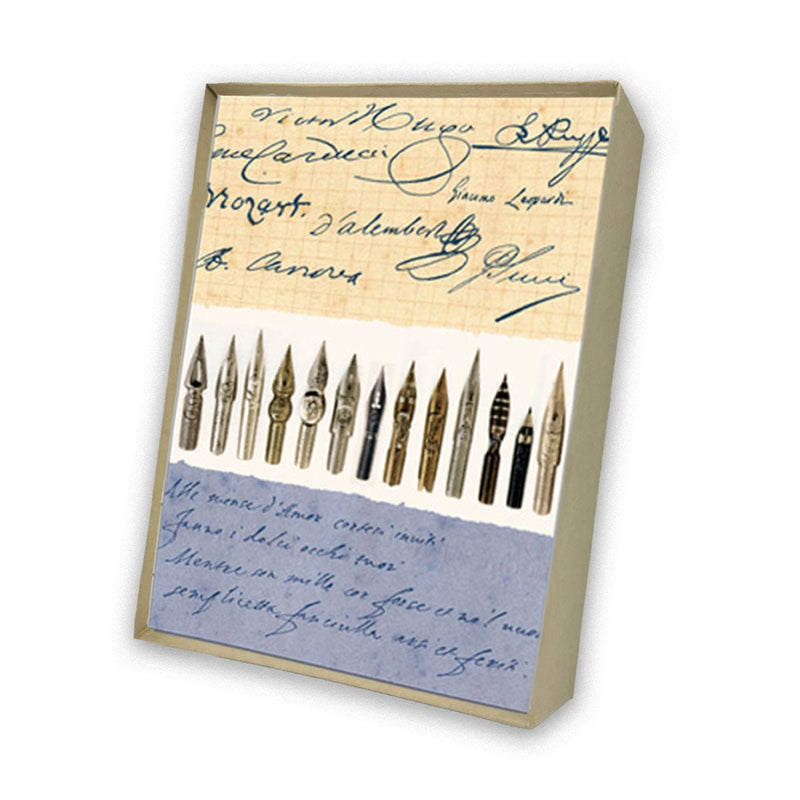Calligraphy Italian Note Cards Boxed Sets 4x6" - by Tassotti Italy 8/8 - Nostalgic Impressions