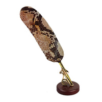 Animal Print Feather Ballpoint Pen with 2 refills in folder