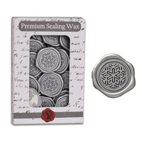 Snowflake Adhesive Wax Seal 25PK Quick-Ship Stickers