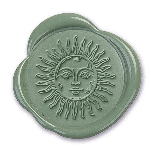 Sun Face Wax Seal Stamp #3911- USA Handcrafted